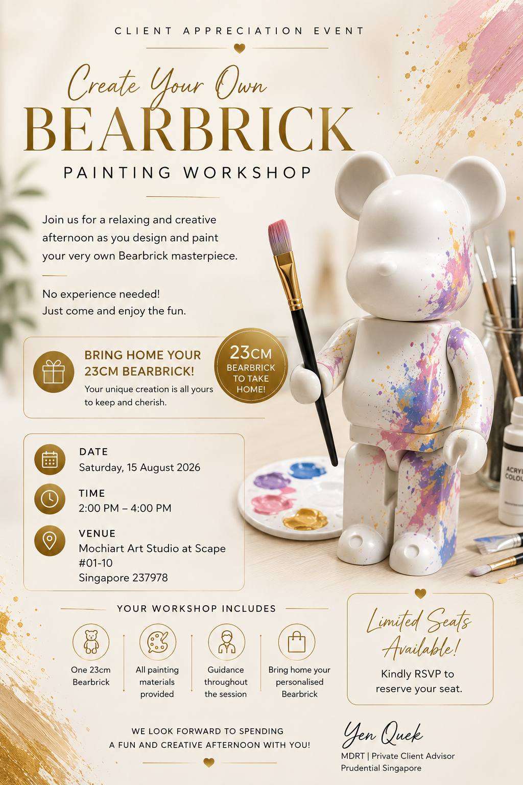Bearbrick Painting flyer